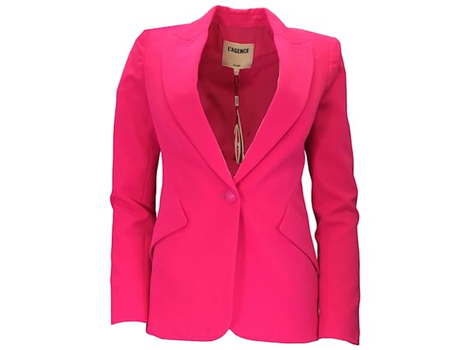 L'Agence Hot Pink Chamberlain Blazer Polyester  ref.1111637