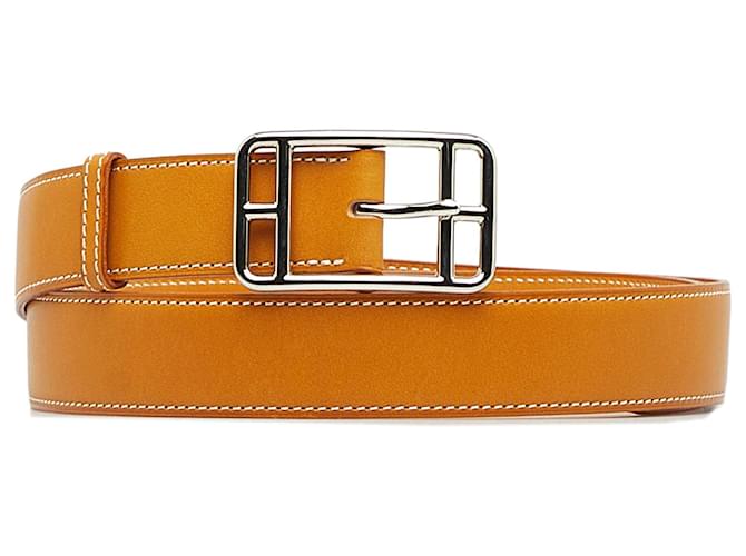 Hermès Hermes Orange Etriviere Belt Leather Pony-style calfskin  ref.1111769