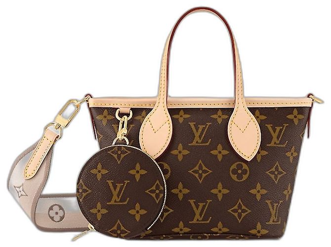 Louis Vuitton Neverfull BB Lona Monograma Marrón Castaño