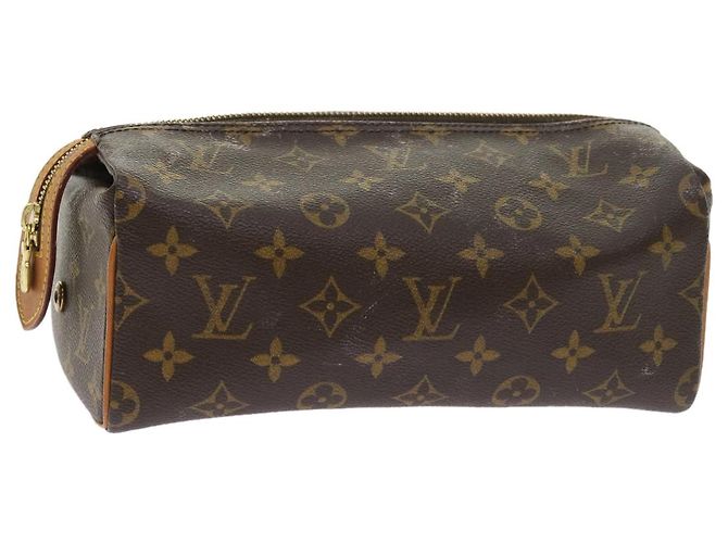 LOUIS VUITTON Monogram Trousse Patte Pression Cosmetic Pouch M47636 auth 56488 Monogramma