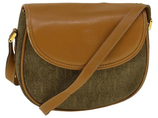 GUCCI Shoulder Bag Coated Canvas Brown 007 58 0074 Auth am5132 Cloth  ref.1111911