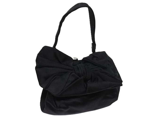 VALENTINO Hand Bag Velor Black Auth bs9252  ref.1111920