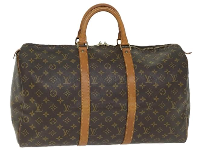 Louis Vuitton-Monogramm Keepall 50 Boston Bag M.41426 LV Auth 57501 Leinwand  ref.1111993