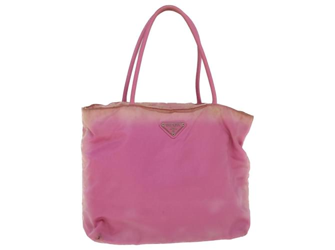 PRADA Handtasche Nylon Pink Auth yt981  ref.1111994