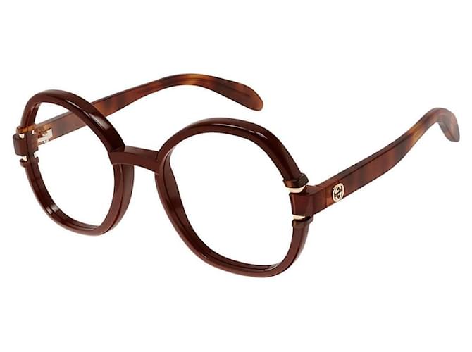 Gucci Lunettes de soleil Acetate Marron  ref.1112056