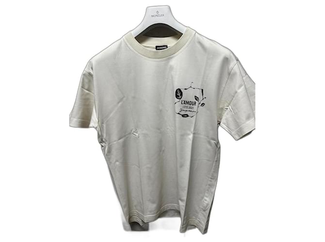Jacquemus L'Amour T-shirt Coton Noir Beige Crème  ref.1112146