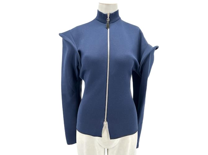 LOUIS VUITTON Tops T.fr 36 cotton Coton Bleu  ref.1112180