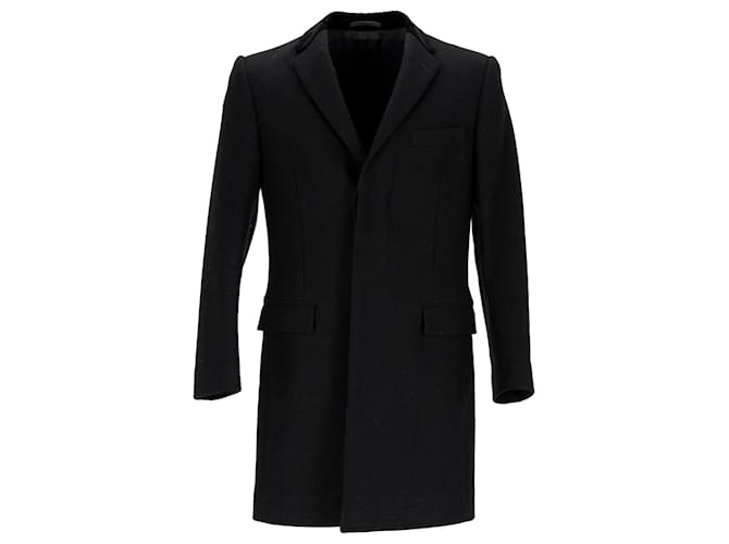 Manteau Ralph Lauren à simple boutonnage en laine noire  ref.1112307