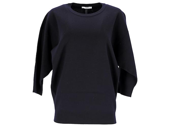The Row Pullover in Navy Blue Merino Wool  ref.1112345