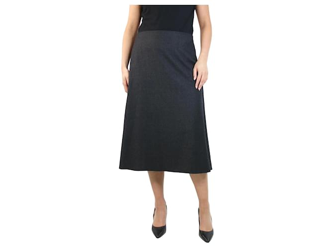 The row Dark grey wool A-line skirt - size US 10  ref.1112360