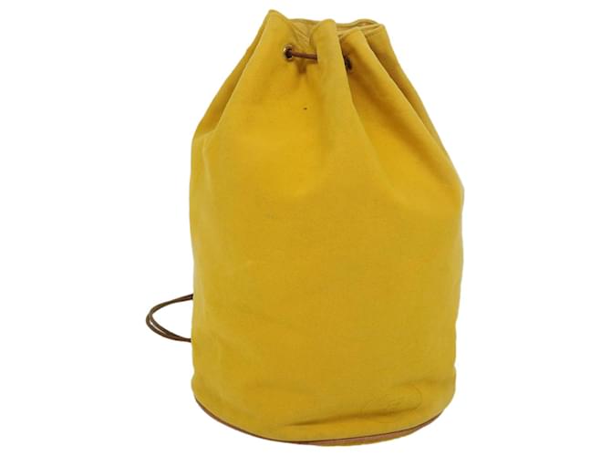 Hermès HERMES Shoulder Bag Canvas Yellow Auth bs9233 Cloth  ref.1112447
