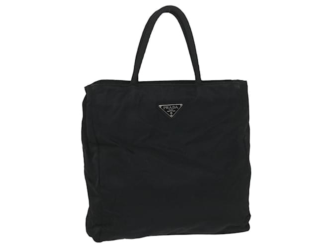 PRADA Hand Bag Nylon Black Auth 57296  ref.1112501