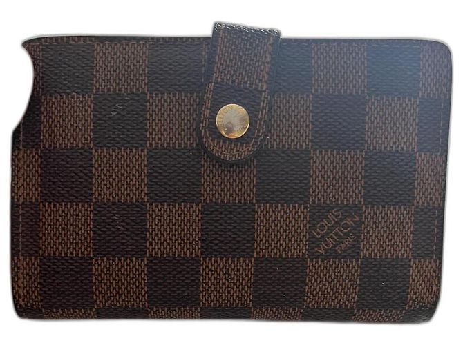 Louis Vuitton Viennese Wallet Brown Cloth