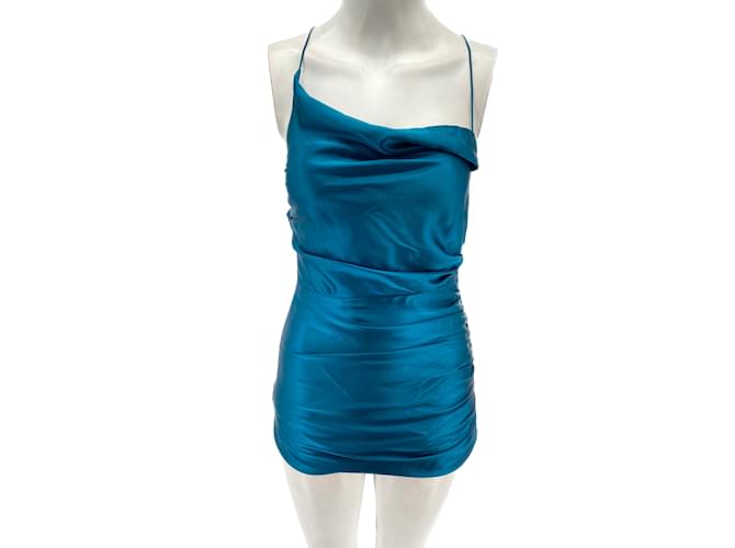 Autre Marque THE SEI  Dresses T.US 2 silk Blue  ref.1112573