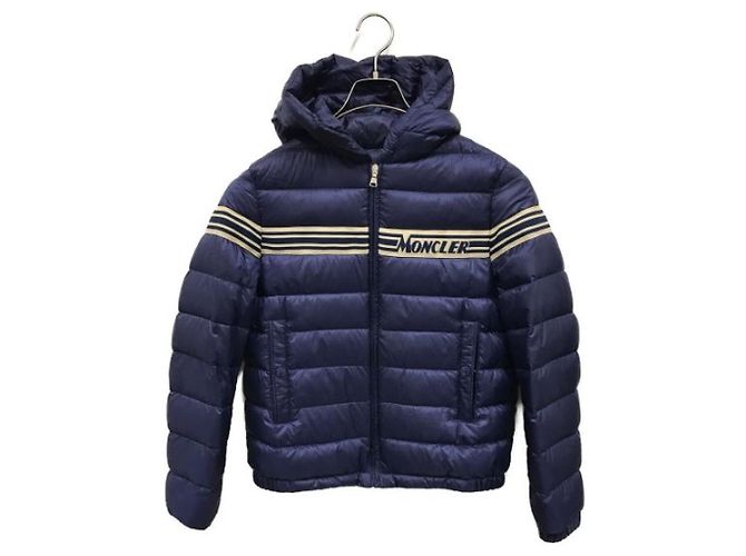 Moncler Renald quilted nylon down jacket navy blue