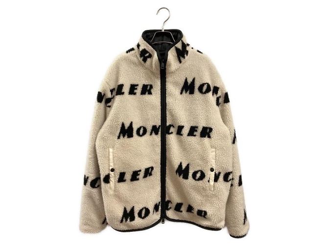 Moncler Maglia White Polyester Men Coat