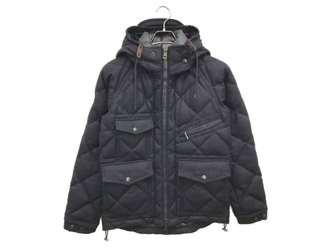 Moncler Harry Giubbotto Navy Blue Wool Jacket