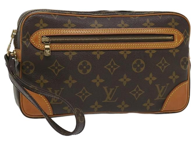 LOUIS VUITTON Monogram Marly Dragonne GM Clutch Bag M51825 Auth LV 57491 Toile Monogramme  ref.1112764