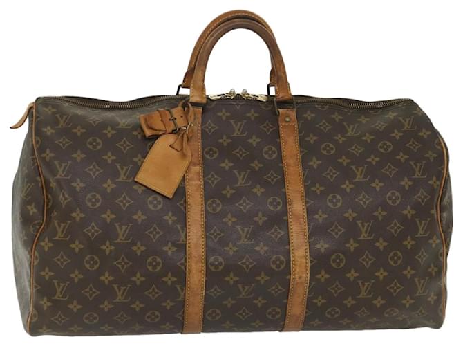 Louis Vuitton Monograma Keepall 50 Boston Bag M41426 LV Auth th4131 Lona  ref.1112771