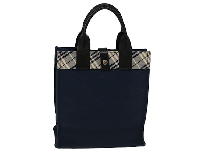 BURBERRY Blue Label Tote Bag Canvas Navy Auth cl800 Navy blue Cloth  ref.1112867