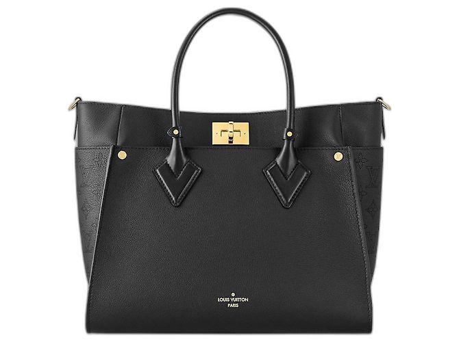 Louis Vuitton On My Side GM Borsa in pelle nera Nero