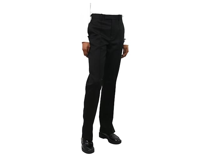 Autre Marque Black straight-leg tailored trousers - size FR 34 Polyester  ref.1112972