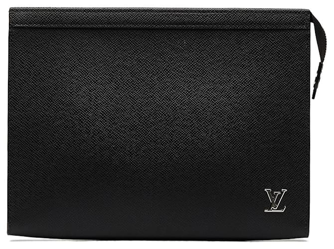 Pochette Voyage Mm Pochette Black Louis Vuitton Black Taiga