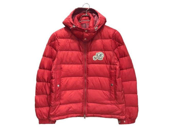 Moncler Bramant down jacket red nylon