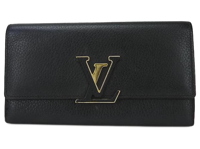 Louis Vuitton Capucines Cuir Noir  ref.1113079