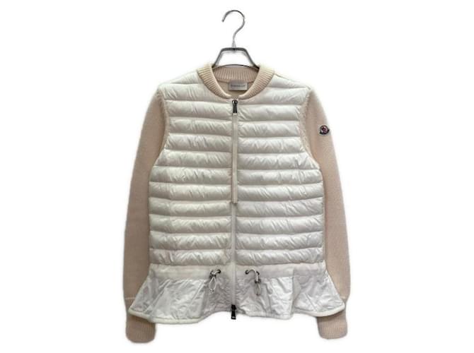 Moncler Jackets White Wool  ref.1113105