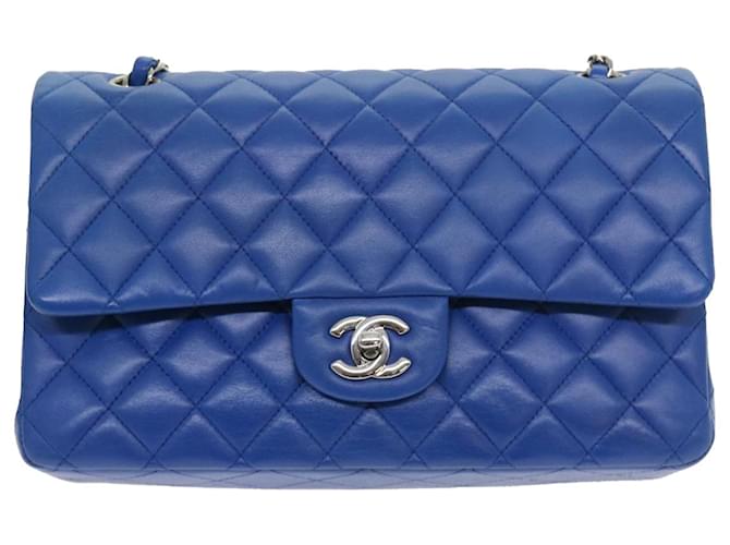 Timeless Chanel Classic Flap Blue Leather  ref.1113161