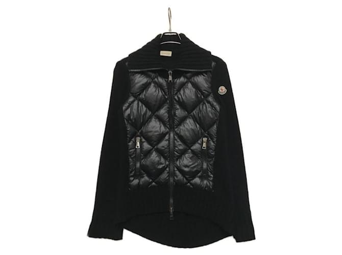 Moncler Jackets Black Wool Nylon  ref.1113182