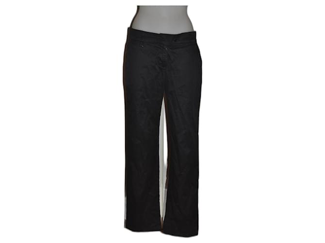 Burberry pantaloni Nero Cotone  ref.1113188