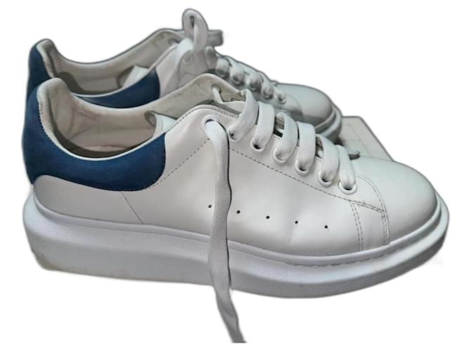 Alexander Mcqueen Leather and suede White  ref.1113327