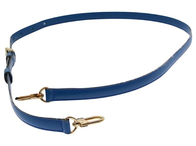 Louis Vuitton Bandoulière de sac Azul Couro  ref.1113370