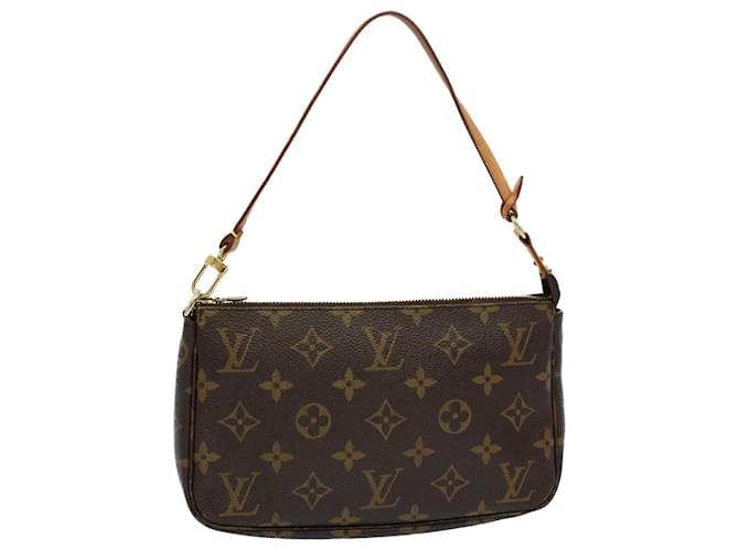 Louis Vuitton Pochette Accessoire Brown Cloth  ref.1113417