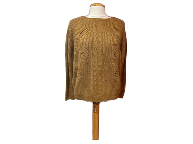 Ikks Knitwear Camel Silk Cashmere Wool Viscose Polyamide  ref.1113451