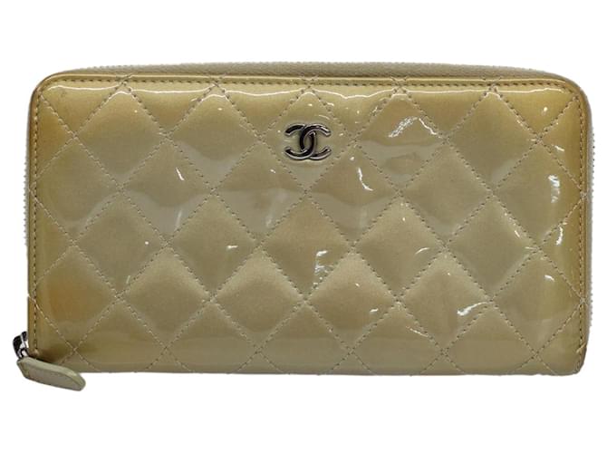 Chanel Matelassé Golden Lackleder  ref.1113478