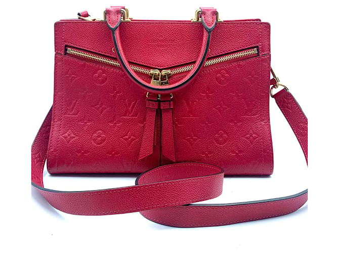 louis vuitton red leather  ref.1113484