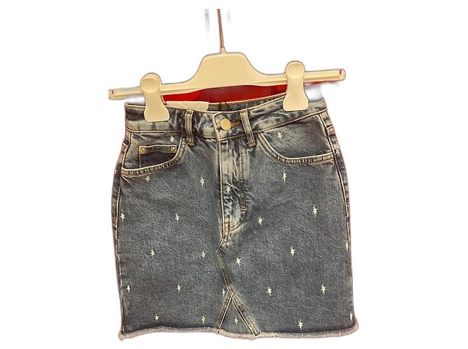 Saia jeans Maje azul claro