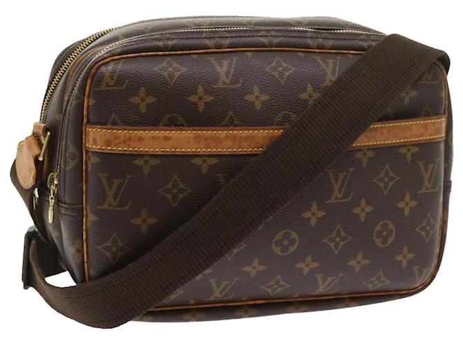 LOUIS VUITTON Monogram Reporter PM Shoulder Bag M45254 LV Auth