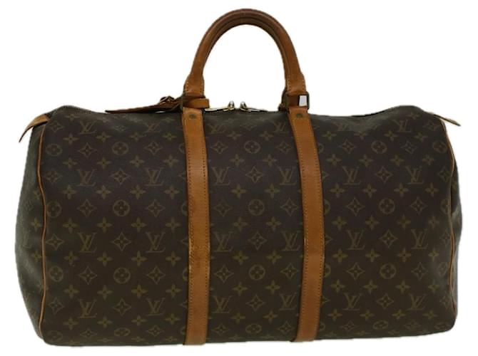 Louis Vuitton Monograma Keepall 50 Boston Bag M41426 LV Auth bs9618 Lona  ref.1113648
