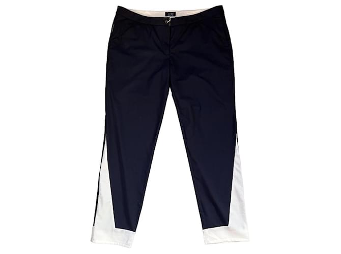 Armani Jeans Pants, leggings Navy blue Polyester  ref.1113849