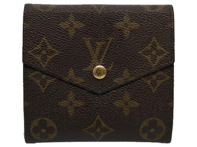 Louis Vuitton Porte-monnaie Brown Cloth  ref.1113882