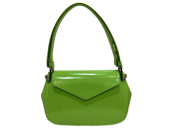 BOTTEGA VENETA  Handbags   Patent leather Green  ref.1113952