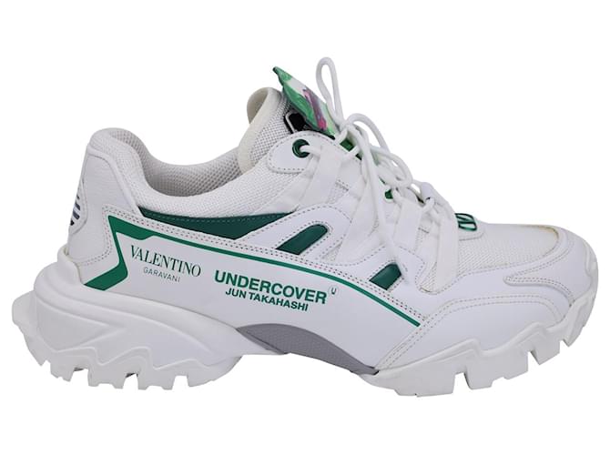 Valentino Garavani x Undercover Climber Sneakers aus weißem Leder  ref.1114043