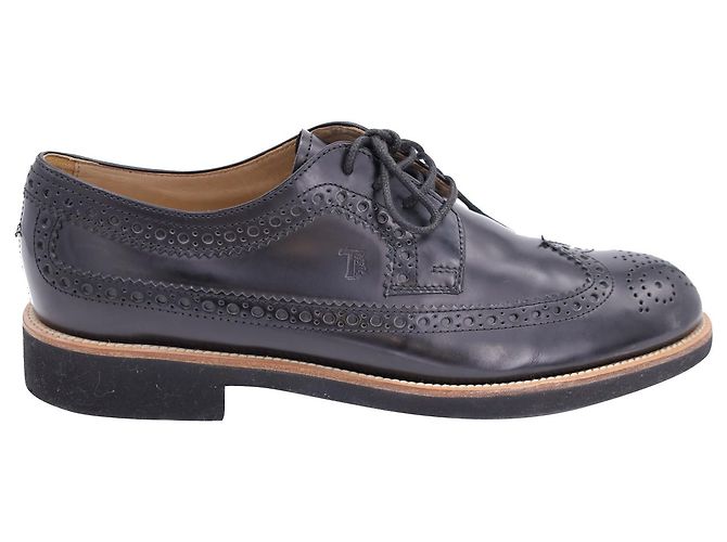 Oxford stringata Tod's in pelle nera