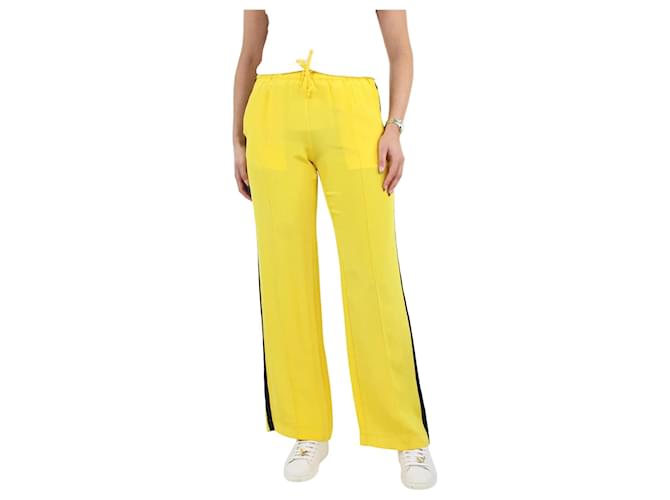 Autre Marque Pantaloni gialli con banda laterale - taglia S Giallo  ref.1114138