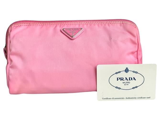 Prada fabric cosmetic discount pouch