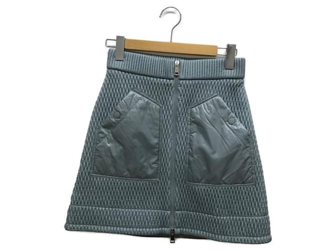 Moncler Skirts Blue Polyester Nylon  ref.1114159